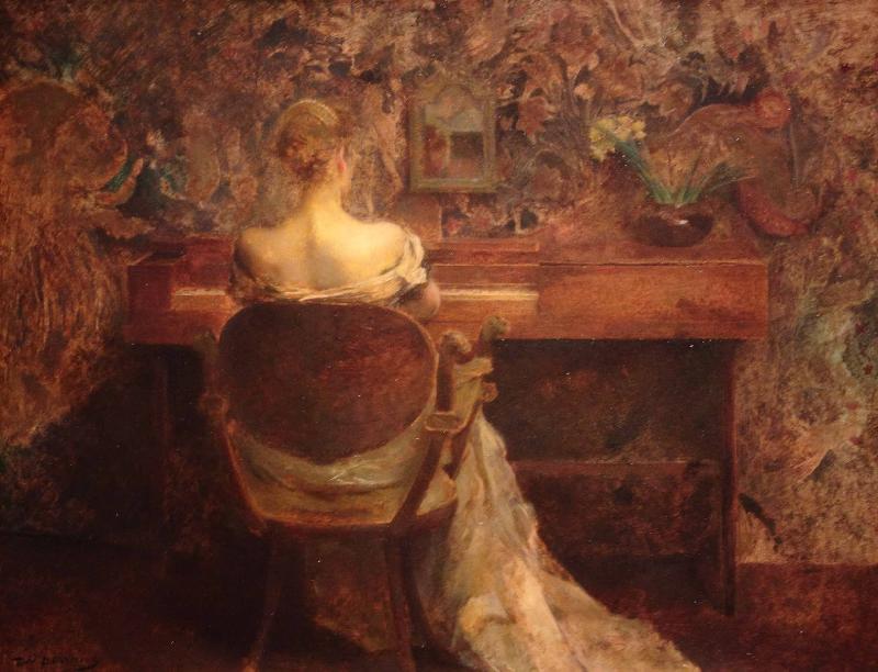 Thomas Dewing The Spinet Sweden oil painting art